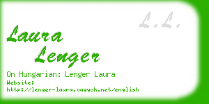 laura lenger business card